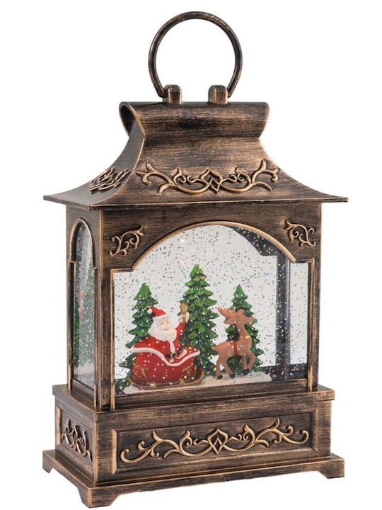 Glob De Zăpadă Decorativ De Crăciun Cu Lumină Și Muzică Lanternă 26155 16,6x8,8x25cm Multicolor