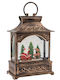 Glob De Zăpadă Decorativ De Crăciun Cu Lumină Și Muzică Lanternă 26155 16,6x8,8x25cm Multicolor