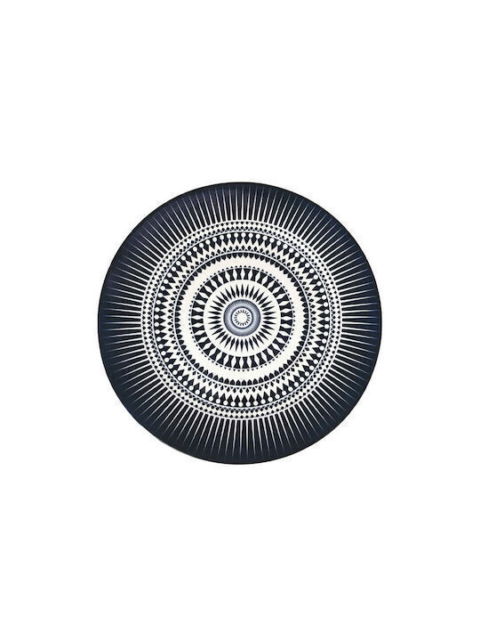 TnS Inglaze Plate Shallow made of Porcelain Blue with Diameter 27cm