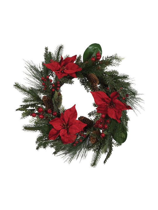 Ln Decorated Christmas Wreath 50cm 26244 L-26244
