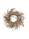 Ln Decorated Christmas Wreath Gold 50cm L-26221