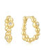 Ania Haie Earrings Hoops made of Silver Gold Plated with Stones