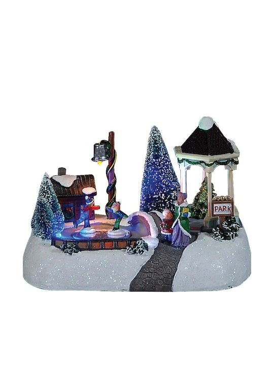Christmas Decorative Figurine Illuminated with Motion 50187208 18x13x13cm Multicolour