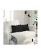 vidaXL Sofa-Kissen Aus Samt Schwarz 30x50cm
