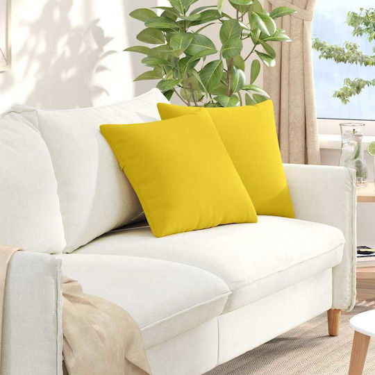 vidaXL Sofa Cushion Soft Yellow 45x45cm