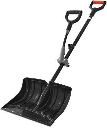 Vevor Snow Shovel Road Snow Shovel Width 45.5 cm Auxiliary D-Shaped Handles Non-Slip High Capacity Handle Snow Shovels Lightweight Snow Removal Tool Garden Car Camping Outdoor Spaces