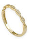 Goldjewels Ring with Zircon made of Gold 14K