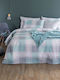 Palamaiki Duvet Cover Set Cotton Queen with 2 Pillowcases 240x250 Fashion Life Fl6282 Multicolored