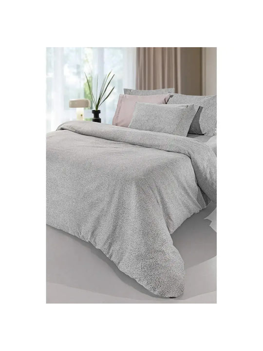 Guy Laroche Bettbezug-Set Baumwolle Übergröße mit 2 Kissenbezügen 225x245 Laura Flannel