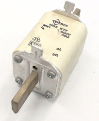 Ασφαλεια Μαχαιρωτη Weber 125α Νη0 500v Ac