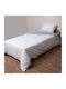 Viopros Cotton Duvet Cover Super King 220x240 White