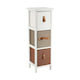 Eurocasa Πάγκος χωρίς Νιπτήρα Μ25xΒ25xΥ77cm Λευκός