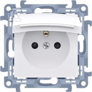 Kontakt-Simon Single Power Socket Waterproof White
