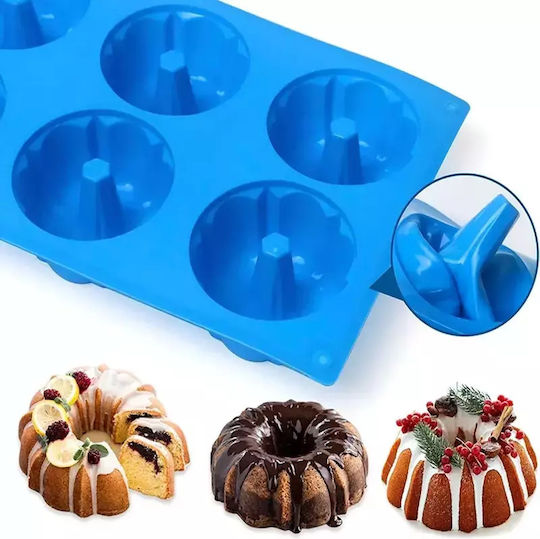 Pandaboo Formă de Patiserie pentru Cupcakes/Muffins din Silicon 6 Locuri 1buc