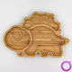 Pandaboo Baby Food Plate made of Bamboo Purple