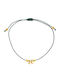 Handmade Kids Bracelet Talisman 2026 Green Zamac Gilded