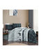 First Choice Set Husă de Pilotă Flanel Single cu Față de Pernă & 1 Cearsaf 160x220 Happiness Green
