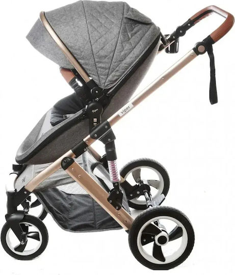 Fiko Viper Adjustable 2 in 1 Baby Stroller Suitable for Newborn Gray 12.5kg
