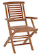 Градински Стол Дървен Crander Teak 2 Бройки 53x63x90 см