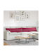vidaXL Velvet Sofa Cushion Red 40x145cm
