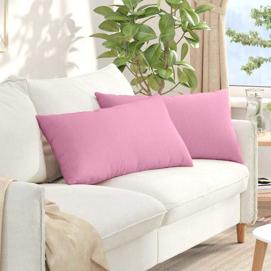 vidaXL Μαξιλάρι Καναπέ Ροζ 40x80εκ.