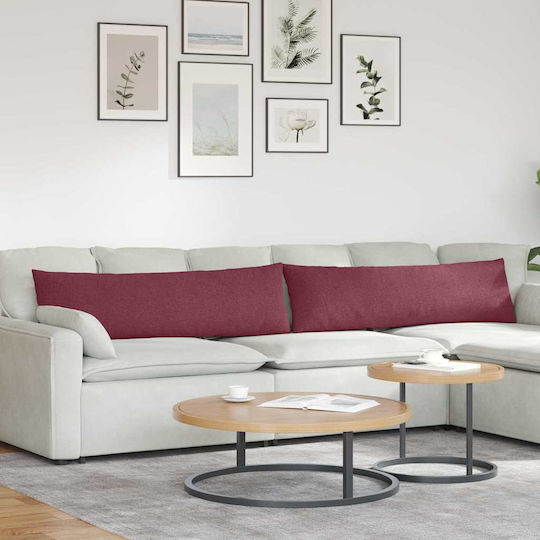vidaXL Μαξιλάρι Καναπέ Κόκκινο 40x145εκ.