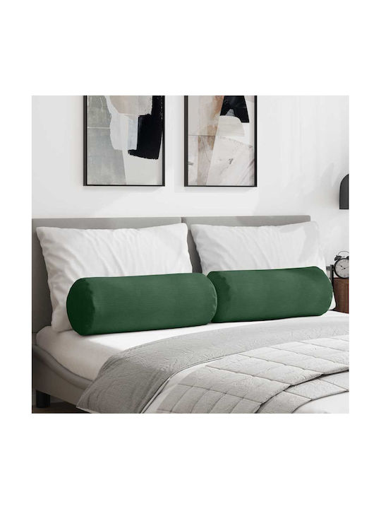 vidaXL Sofa Cushion from Velvet Dark Green 2pcs 70x25cm.