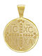 Kiriakos Gofas Pendant Kids Talisman with Chain Konstantinato made of Gold 14K KN581