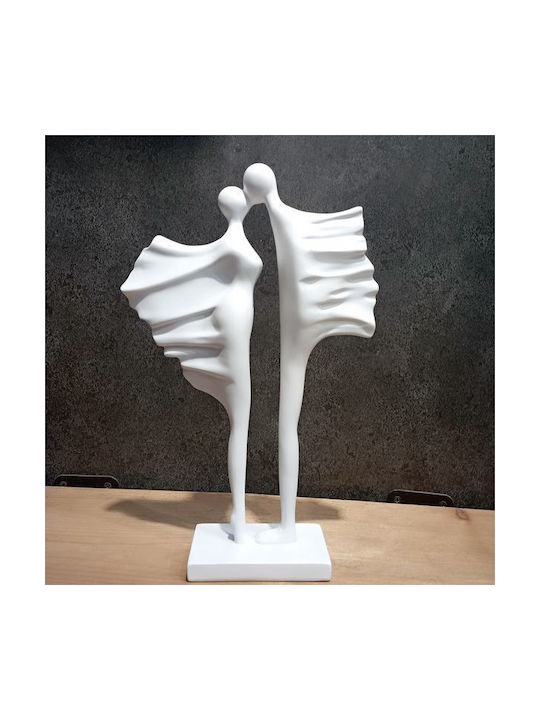 Διακοσμητικό Χώρου Πολυρητίνης Λευκό ‎18x6x28 Cm Ζευγάρι Άνεμος 7218-25121