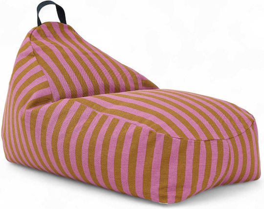 Πουφ Ξαπλώστρα Bliss Pink Curry 65x100x55cm