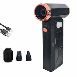 Mini Cordless Air Blower Vacuum Siks 2 In 1 5 Speeds 3 Accessories Led Light Portable Removing Dust From Pc Keyboard Monitor Pet Hair Black