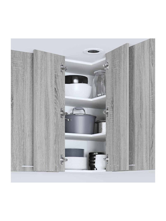 Cabinet Wall Grey Somona And White 57x57x80cm
