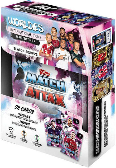 Topps – Ucc Champions League 2025/26 Match Attax Extra Booster Mini Tin Purple