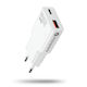 everActive Φορτιστής Χωρίς Καλώδιο GaN με Θύρα USB-A και Θύρα USB-C και Καλώδιο USB-C 20W Power Delivery / Quick Charge 3.0 Λευκός (SC-340Q)