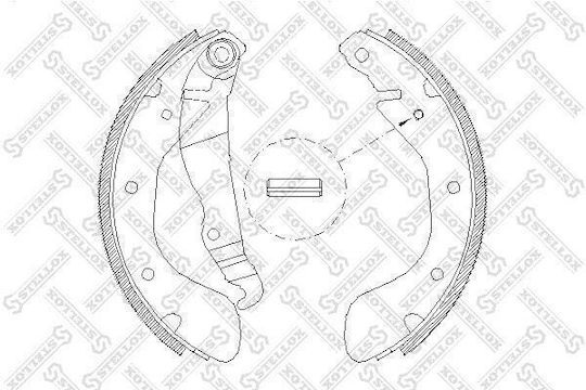 Brake Shoe Set Opel Corsa C 00-09 Width Mm 29 318100sx-4595