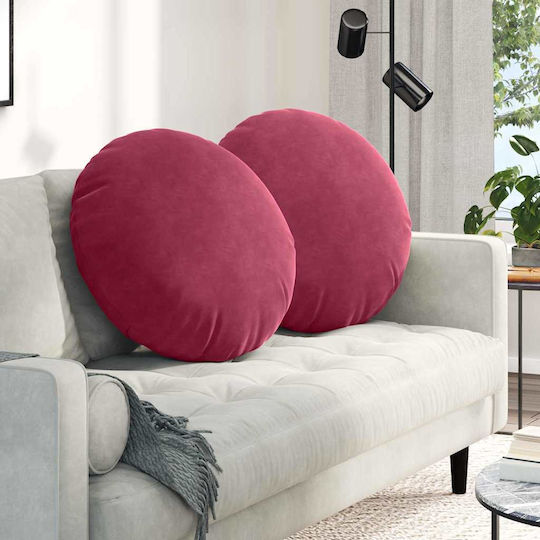 vidaXL Sofa-Kissen aus Samt Rote 60x60cm