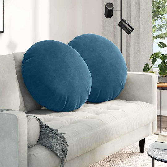vidaXL Velvet Blue Sofa Cushion 60x60cm
