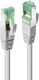 Lindy S/FTP Cat.6a (Gigabit) Мрежов Кабел Ethernet 10м Сив