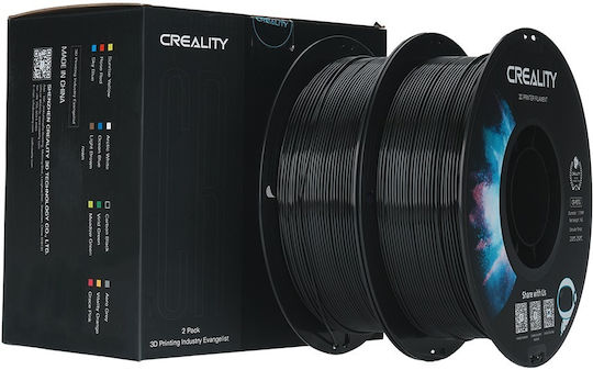 Creality3D PETG 3D Printer Filament 1.75mm Black 2kg 2pcs Spool