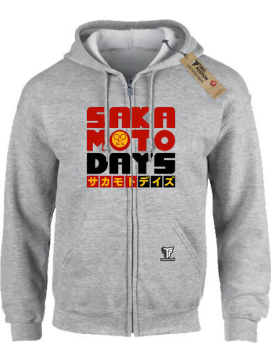 Bedruckte Blusen Erwachsene Takeposition Sakamoto Days Grau 908-1036