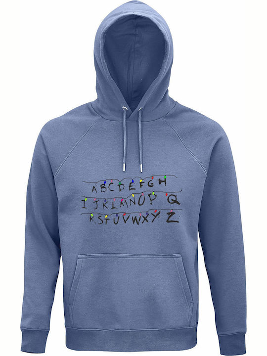 Hoodie Unisex Organic " Stranger Things Alphabe...