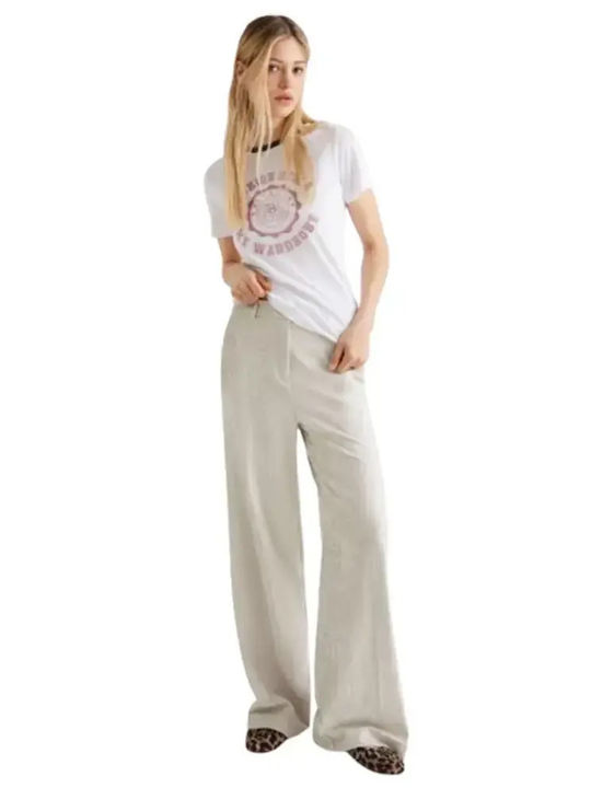 Marella Women's Fabric Trousers Grey