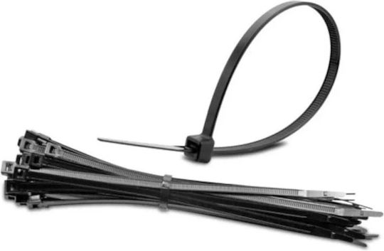 Conotech Πλαστικά Δεματικά Καλωδίων 300mmx7.6mm σε Μαύρο χρώμα (50τμχ)
