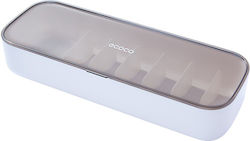 Ecoco Κουτί Οργάνωσης Καλωδίων E2206 Ταινία Τύπου Velcro Λευκό E2206
