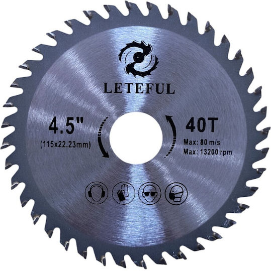Cutting Disc Wood Hole Diameter 115mm with 40 Teeth 1pcs