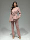 Women's Soft Pink Set with Pants