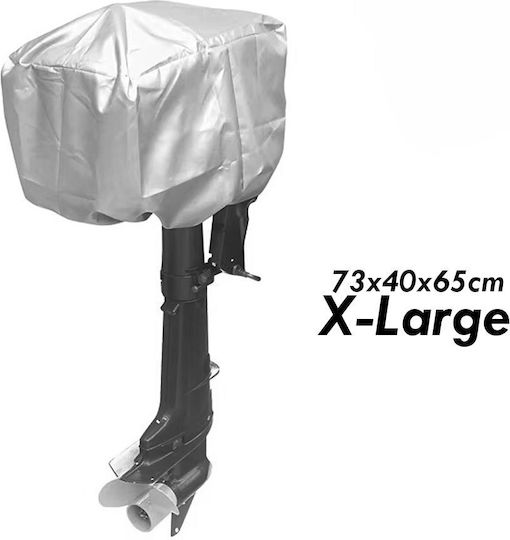 Protective Cover Hood Outboard Engine Boat X-Large 73x40x65cm 00760-xl Gray
