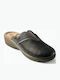 Anatomical Leather Women's Slippers Gray