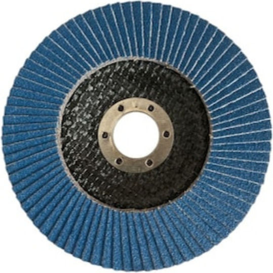 Set 10 Discuri de Șlefuire Albastre Flap 125x22 Mm P60 Șlefuire Lemn Metal Polizor Unghiular Cobi Smart