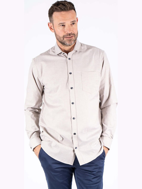 Langärmlig Hemd Beige